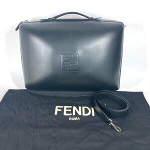 FENDI 7VV158 FF logo Large Suitcase Travel Bag 2WAY Bag Shoulder Bag Hand Bag